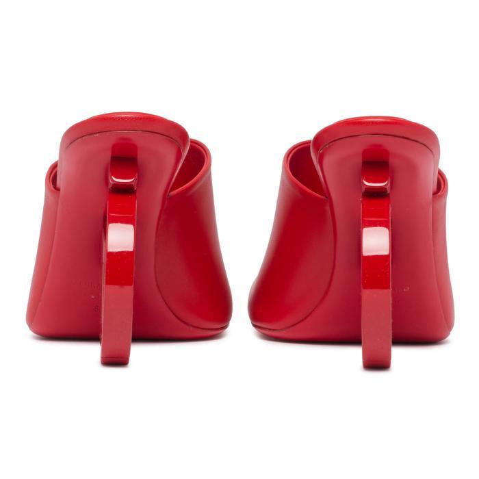 Ferragamo 70mm Open-toe Sculpted-heel Mules In Red
