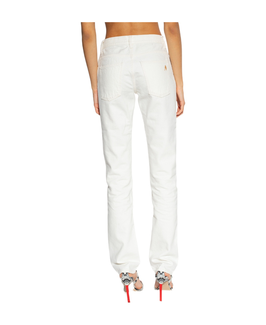 Attico Slim-cut Denim Jeans In White