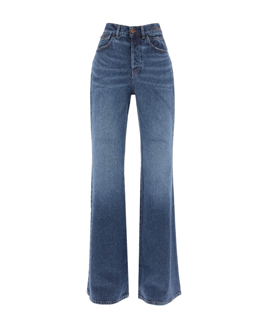 Chloé Chloe Wide Leg Jeans Women In Blue