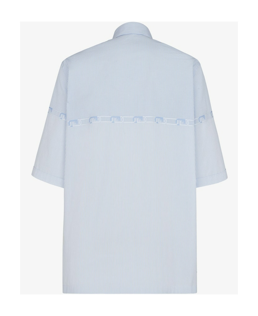 Fendi Lapel Short-sleeved Shirt In White