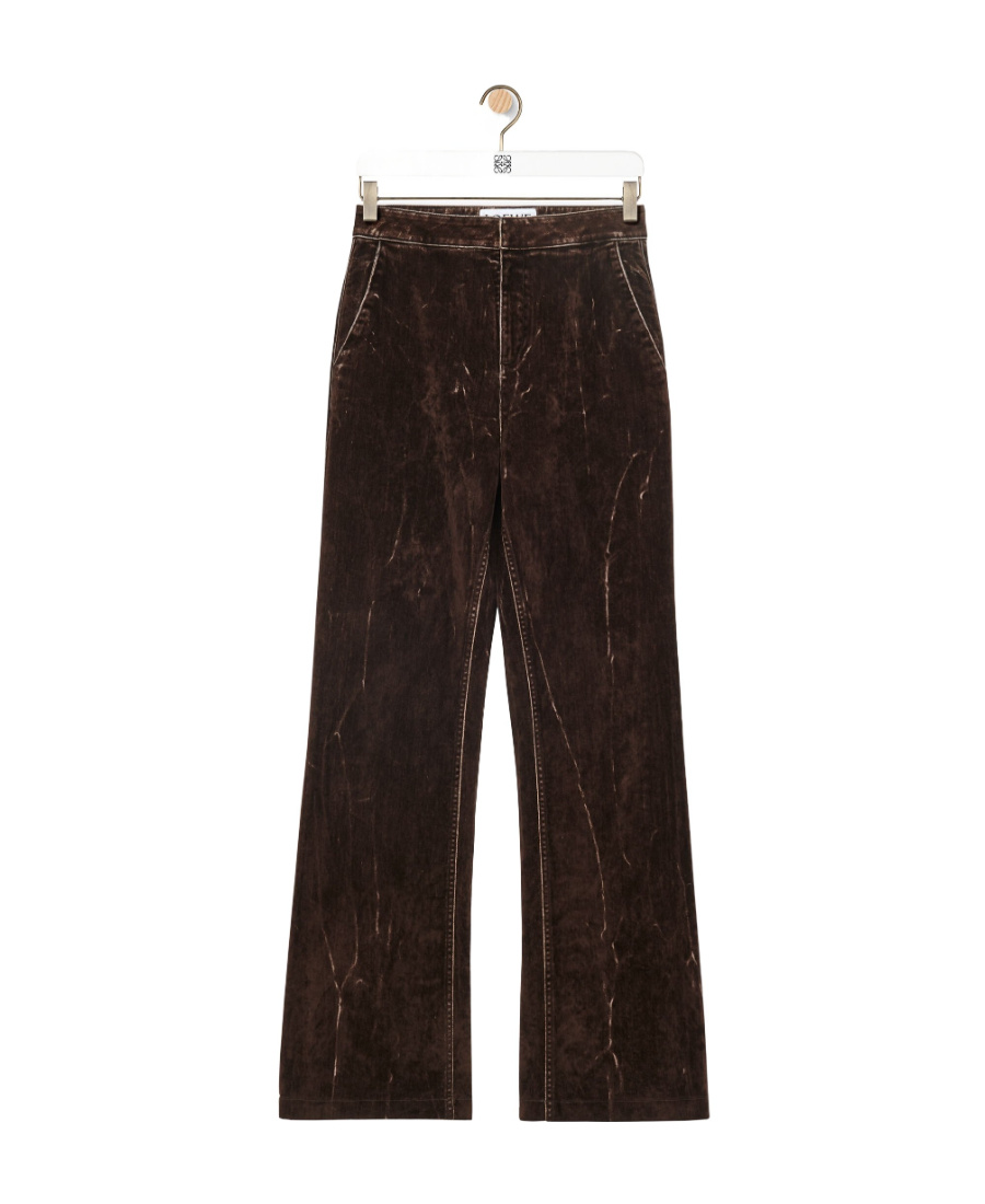Loewe Bootleg Jeans In Denim In Brown