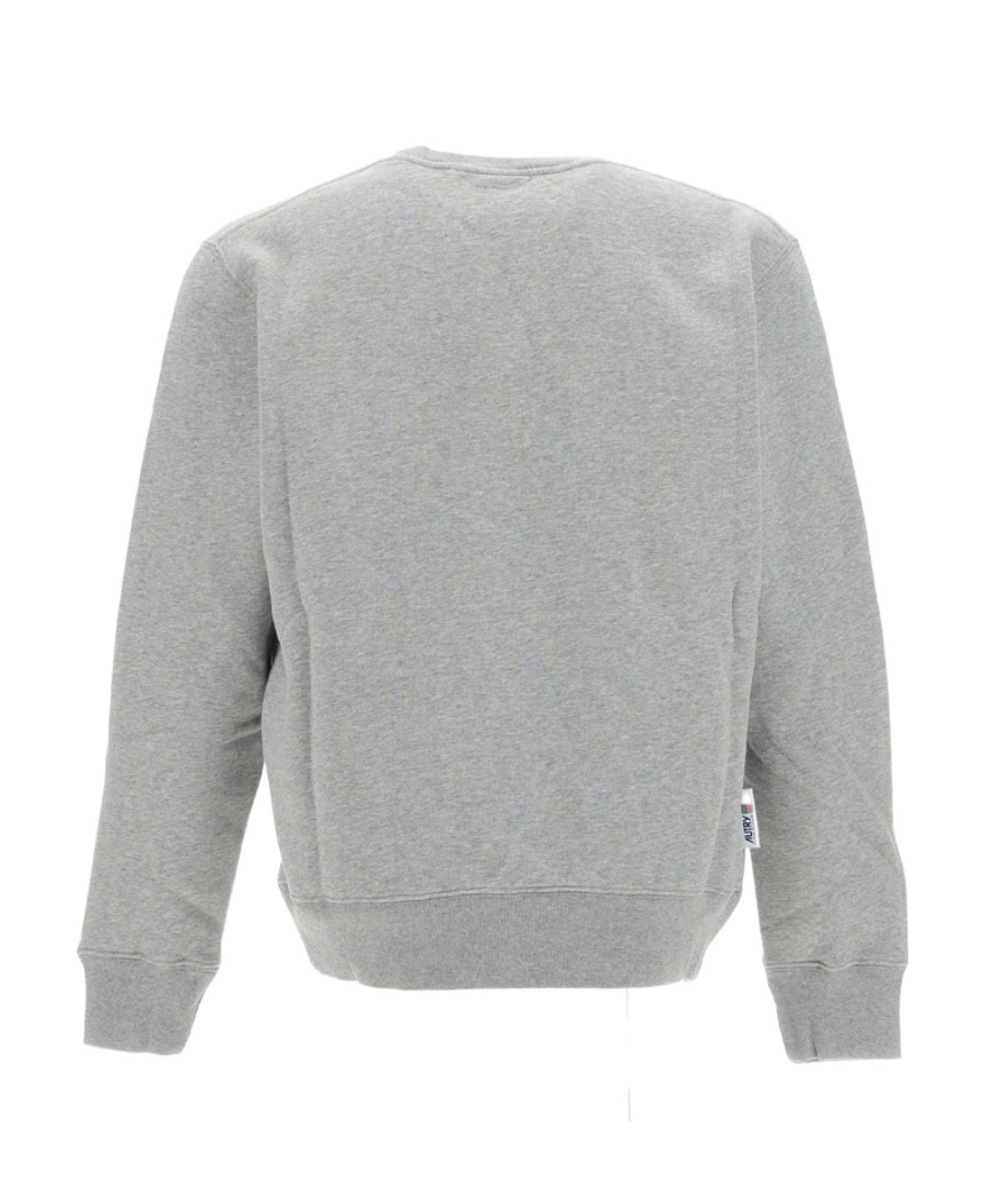 Autry Embroidered Logo Crewneck Sweatshirt In Gray