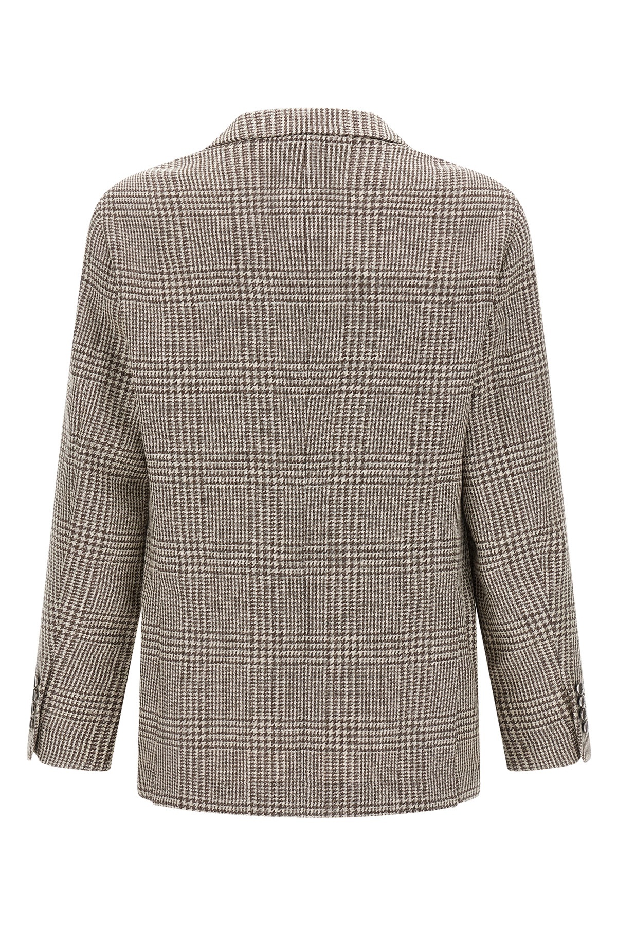 Brunello Cucinelli Houndstooth Check Single-breasted Blazer In Multi