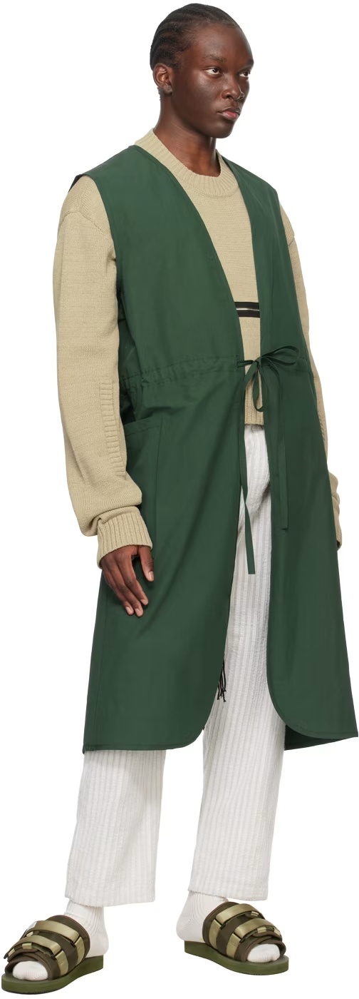Craig Green Open Cardigan Vest In Green