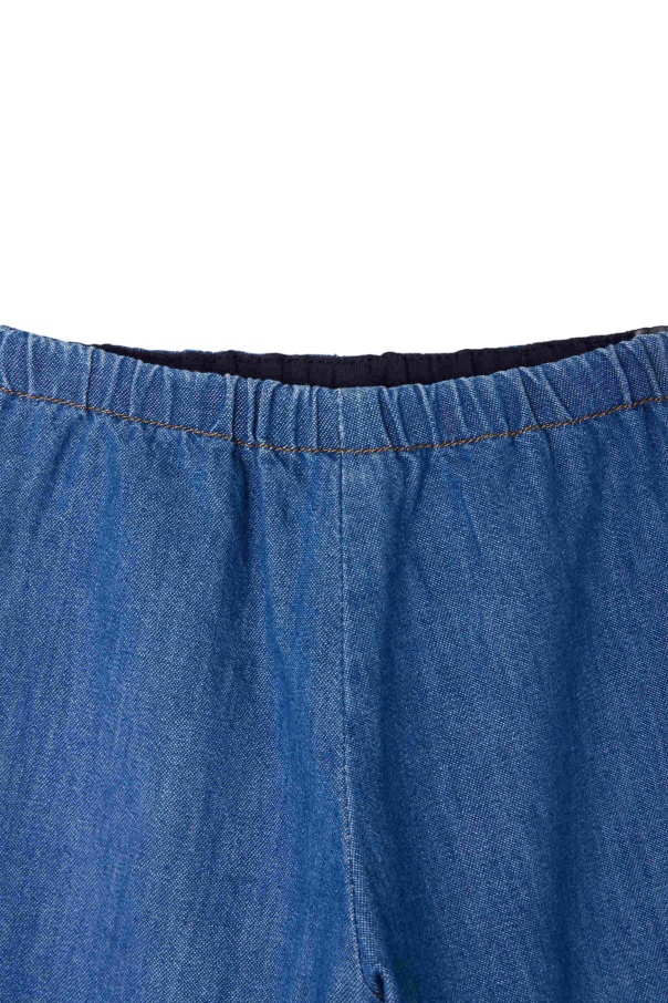 Bonpoint Dandy Elastic-waist Denim Trousers In Blue