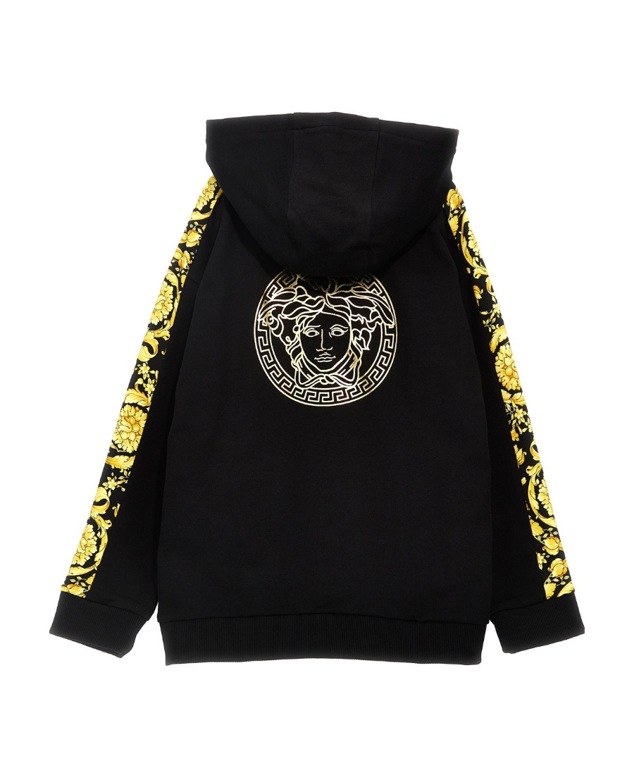 VERSACE MEDUSA-PRINT FLEECE HOODIE 