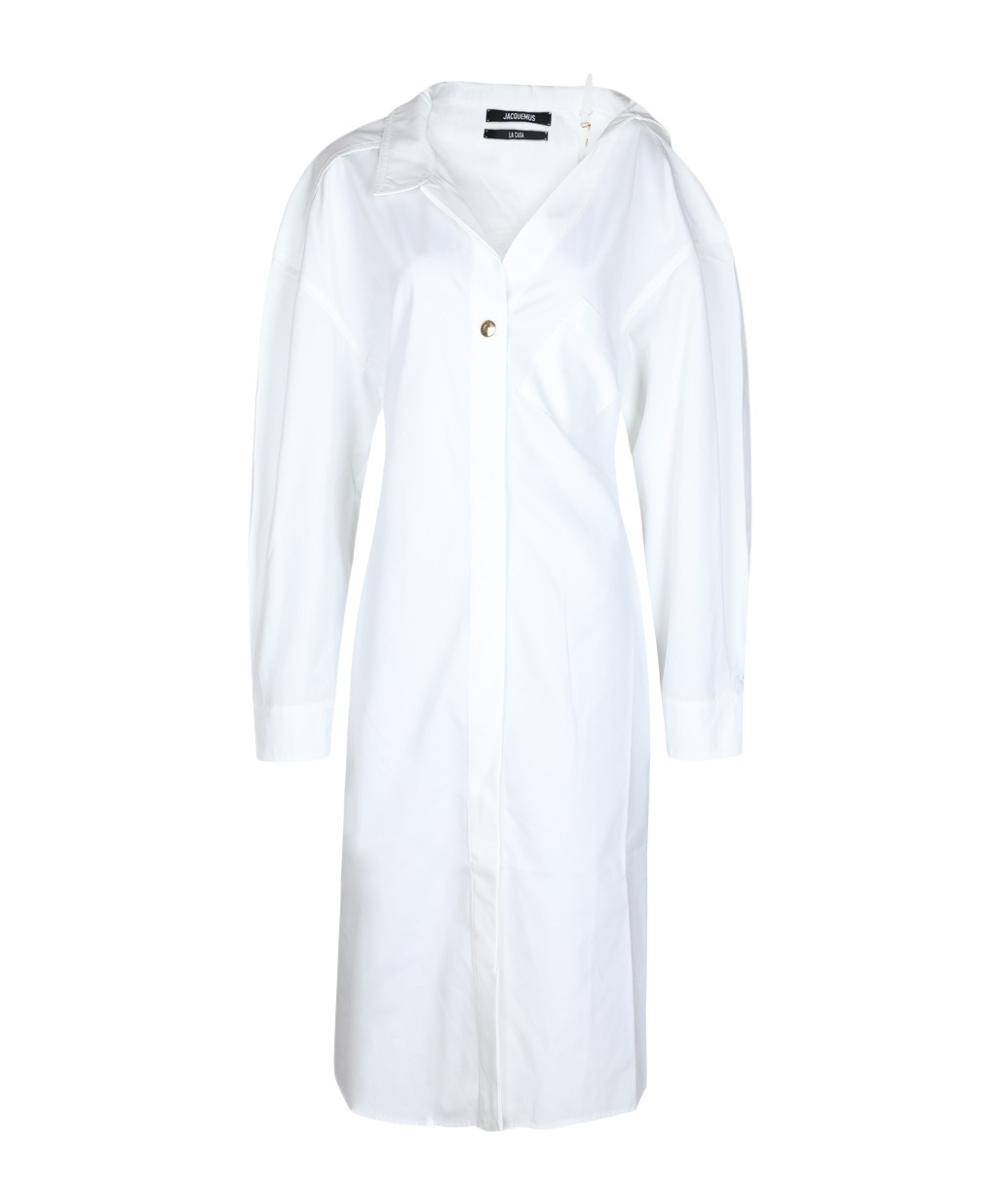 Jacquemus White Chemise Dress In White
