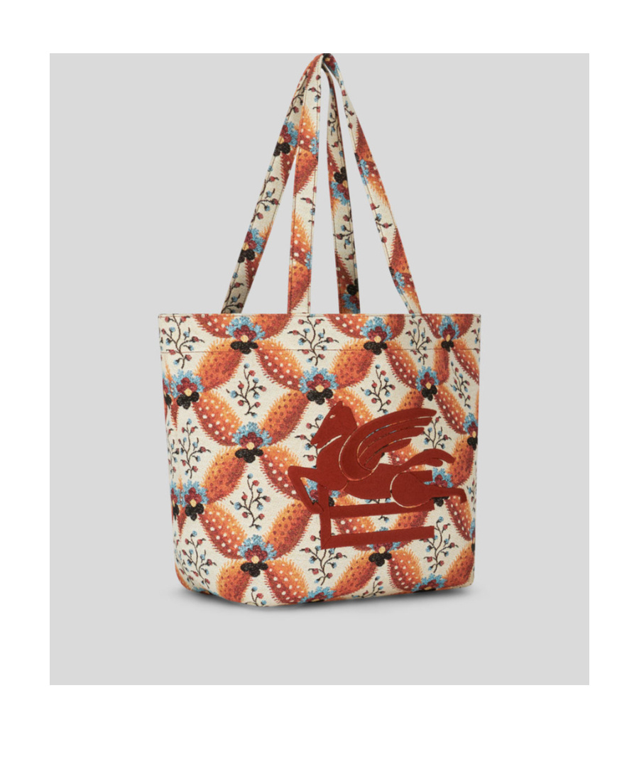 Etro Medium Floralia-print Jacquard Tote Bag In Multicolor