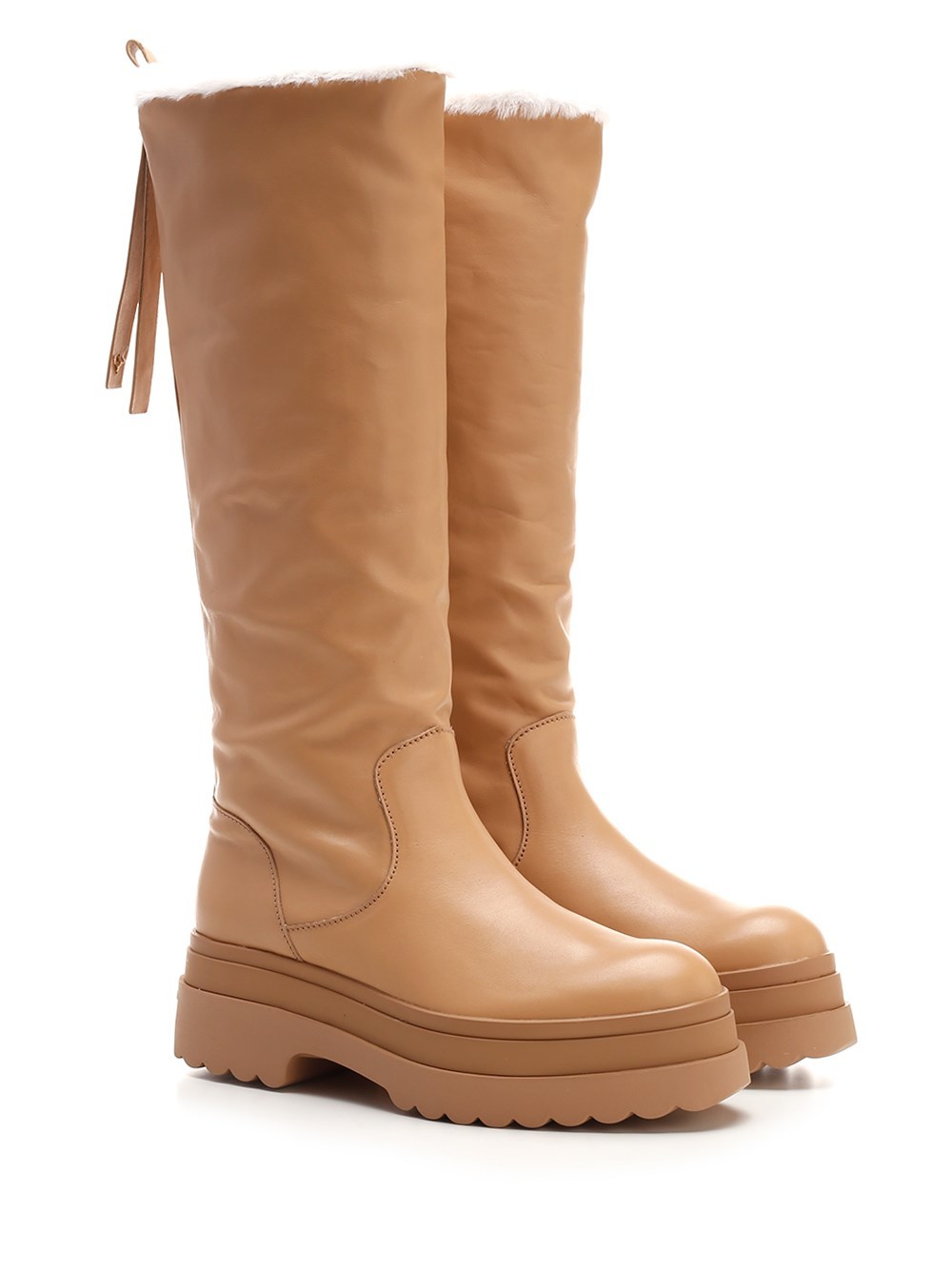 Red Valentino Redvalentino Lye Bow Detail Boots In Brown