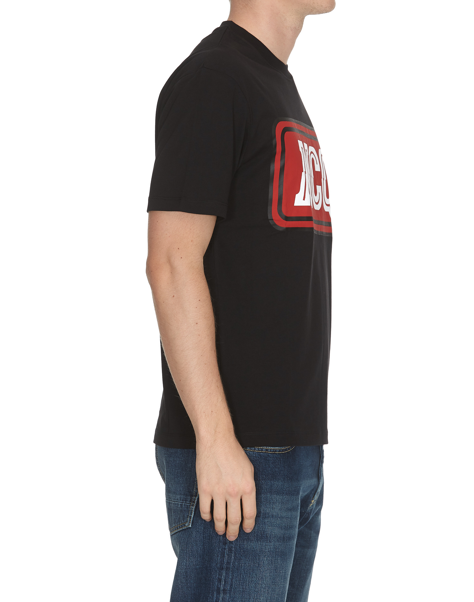 Mcq By Alexander Mcqueen Mcq Letter Printed Short-sleeved T-shirt In Black