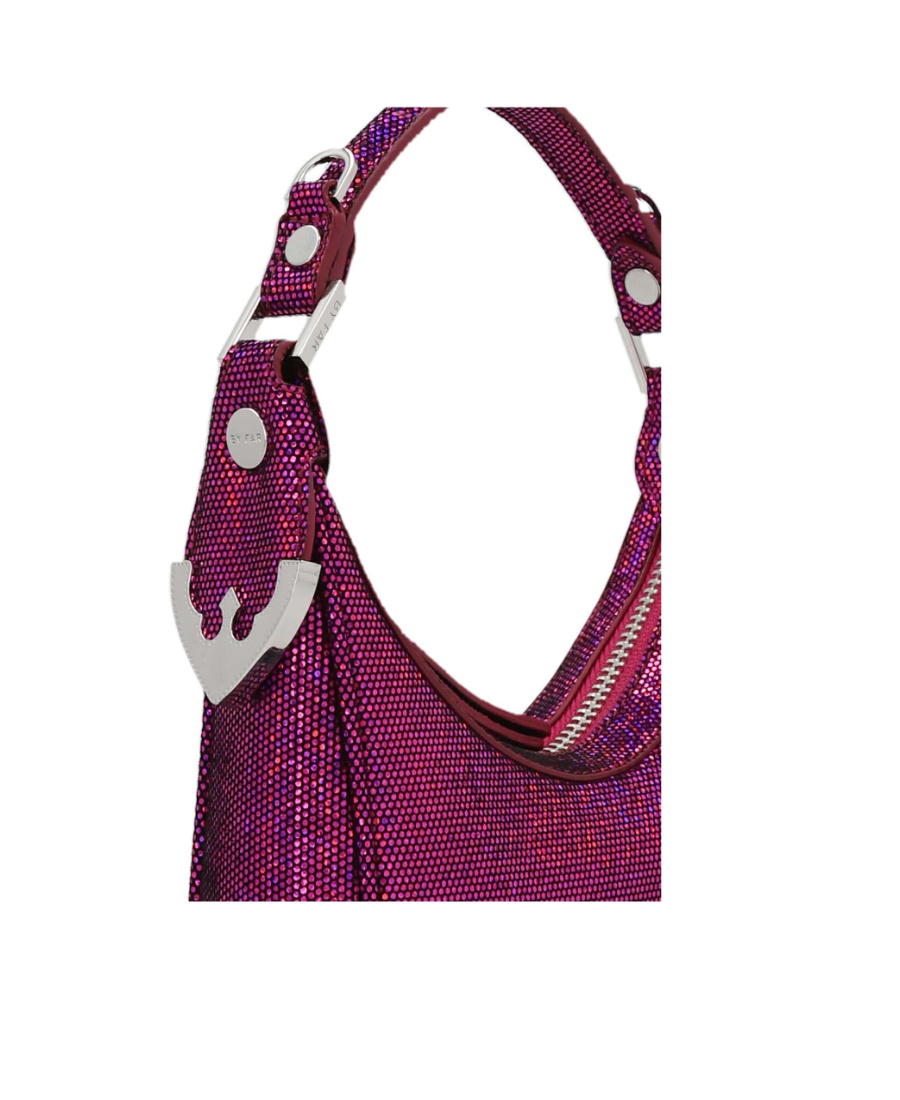 By Far Cosmo Glitter Detailed Bag In Red