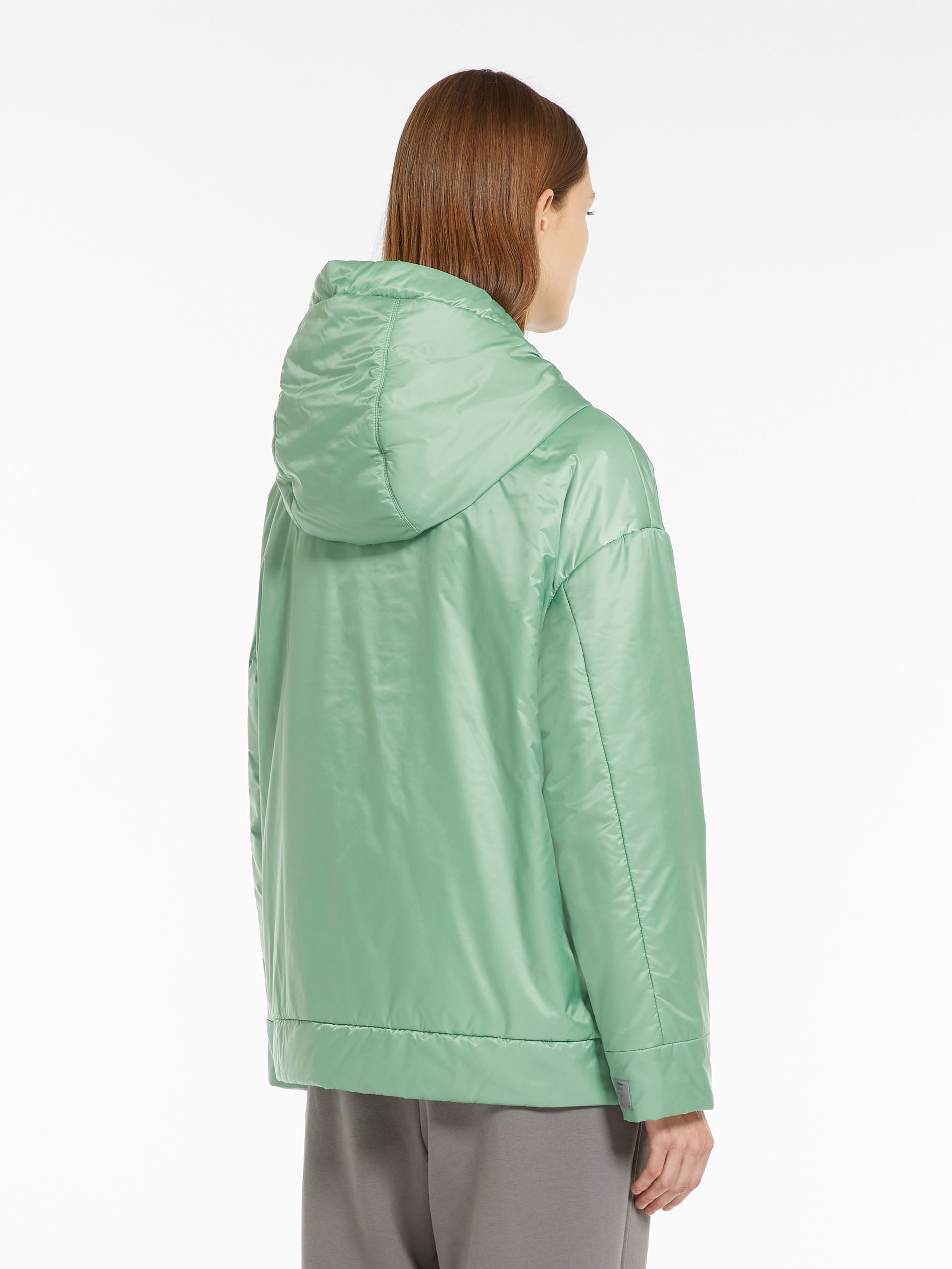Max Mara Double-sided Zipper Cotton Suit In Green