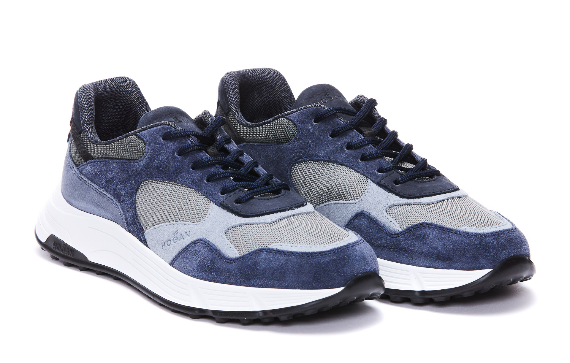 Hogan Hyperlight Colour-block Sneakers In Blue