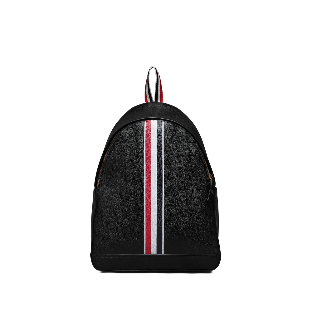 Thom Browne Black Rwb Stripe Backpack