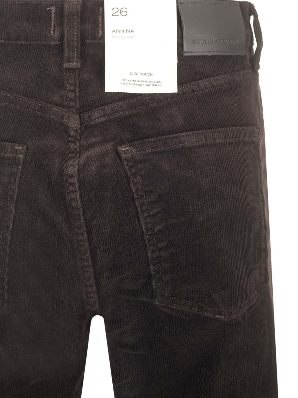 Citizen Of Humanity Annina 33 Zip Fly In Corduroy In Black