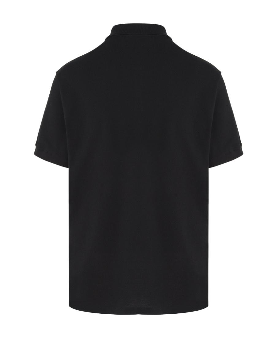 Alexander Mcqueen Embroidered-logo Cotton Polo Shirt In Black