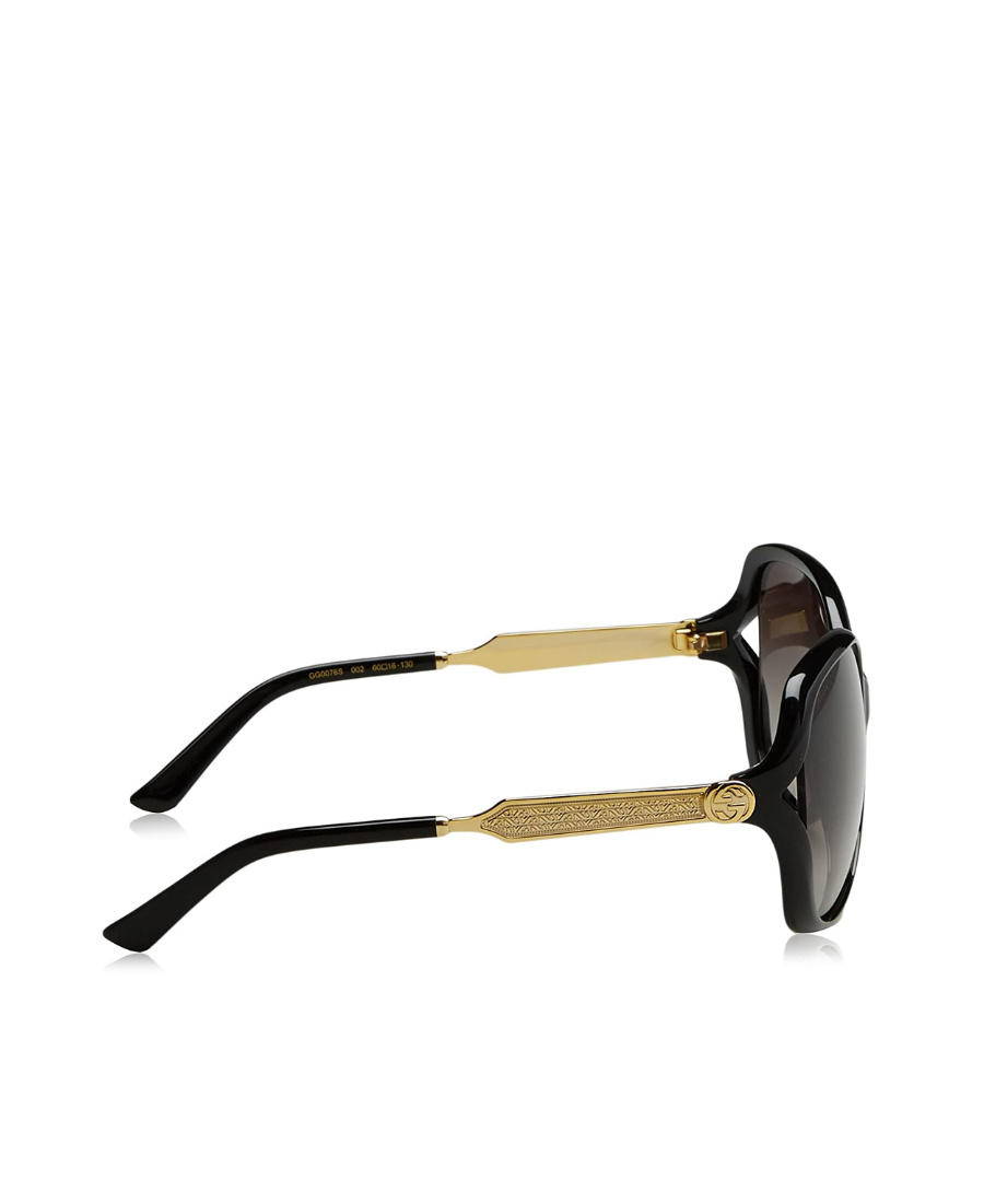 Gucci Eyewear Butterfly Sunglasses In Black