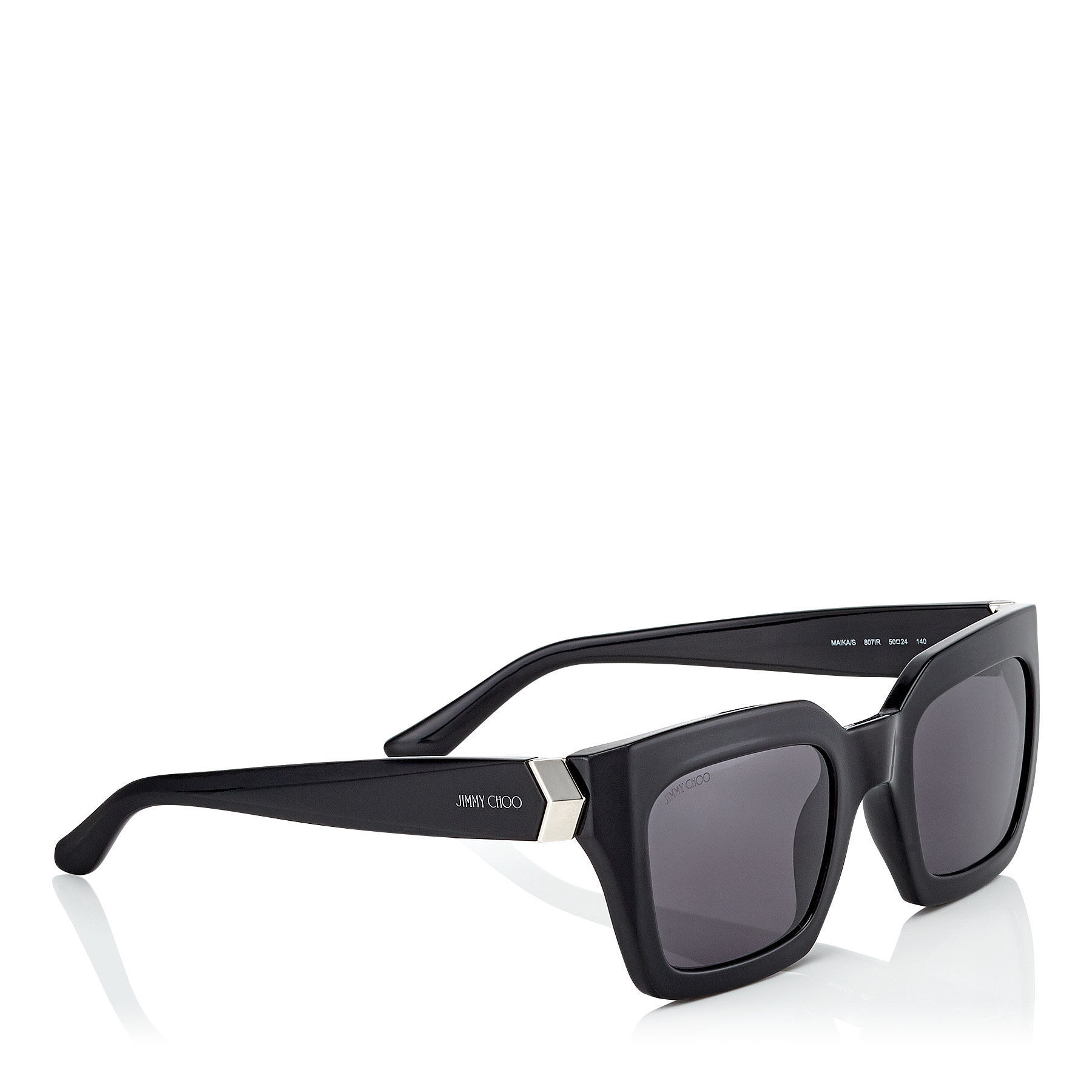 JIMMY CHOO BLACK LOGO SUNGLASSES 