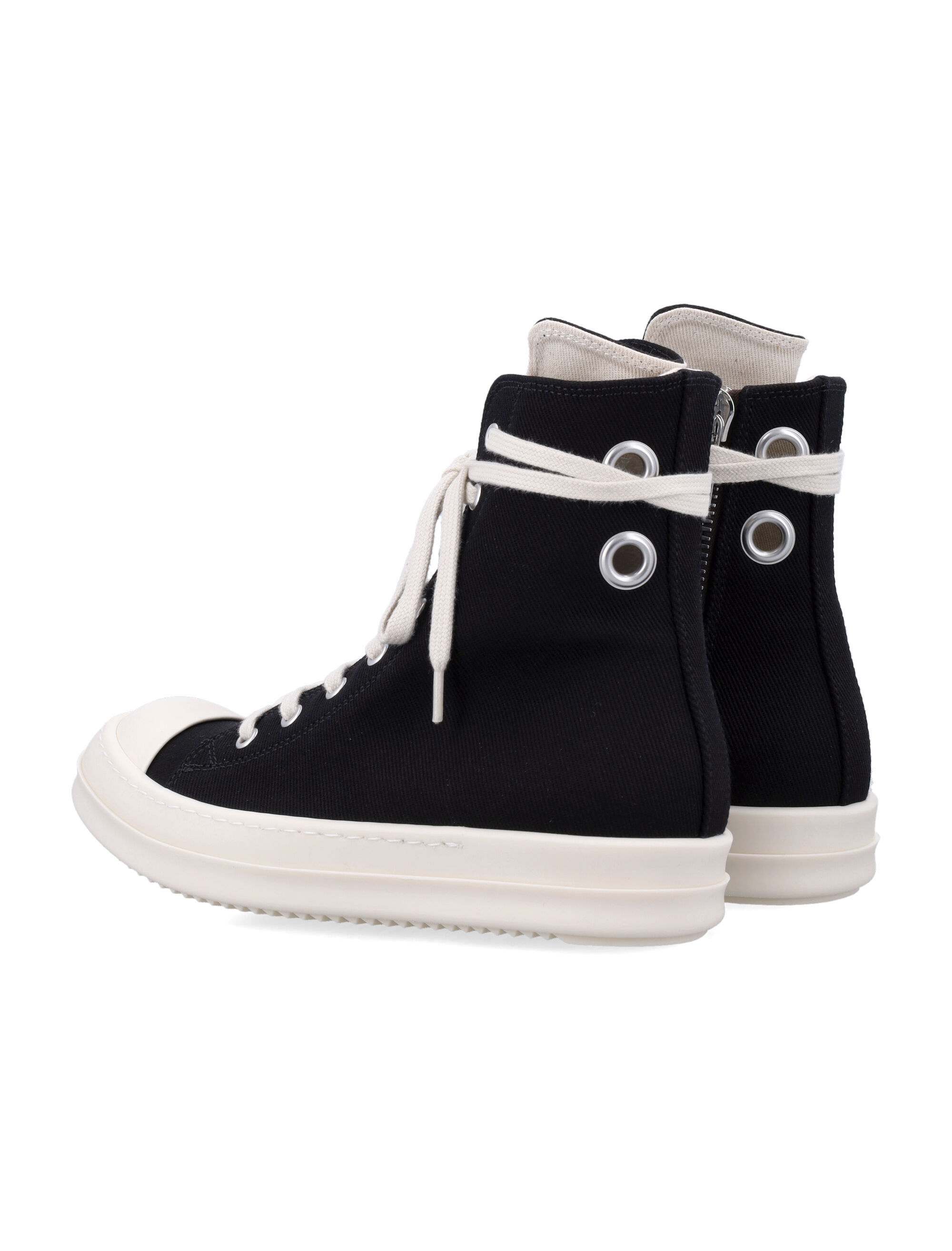 Rick Owens Drkshdw Lace-up High-top Casual Shoes In Black