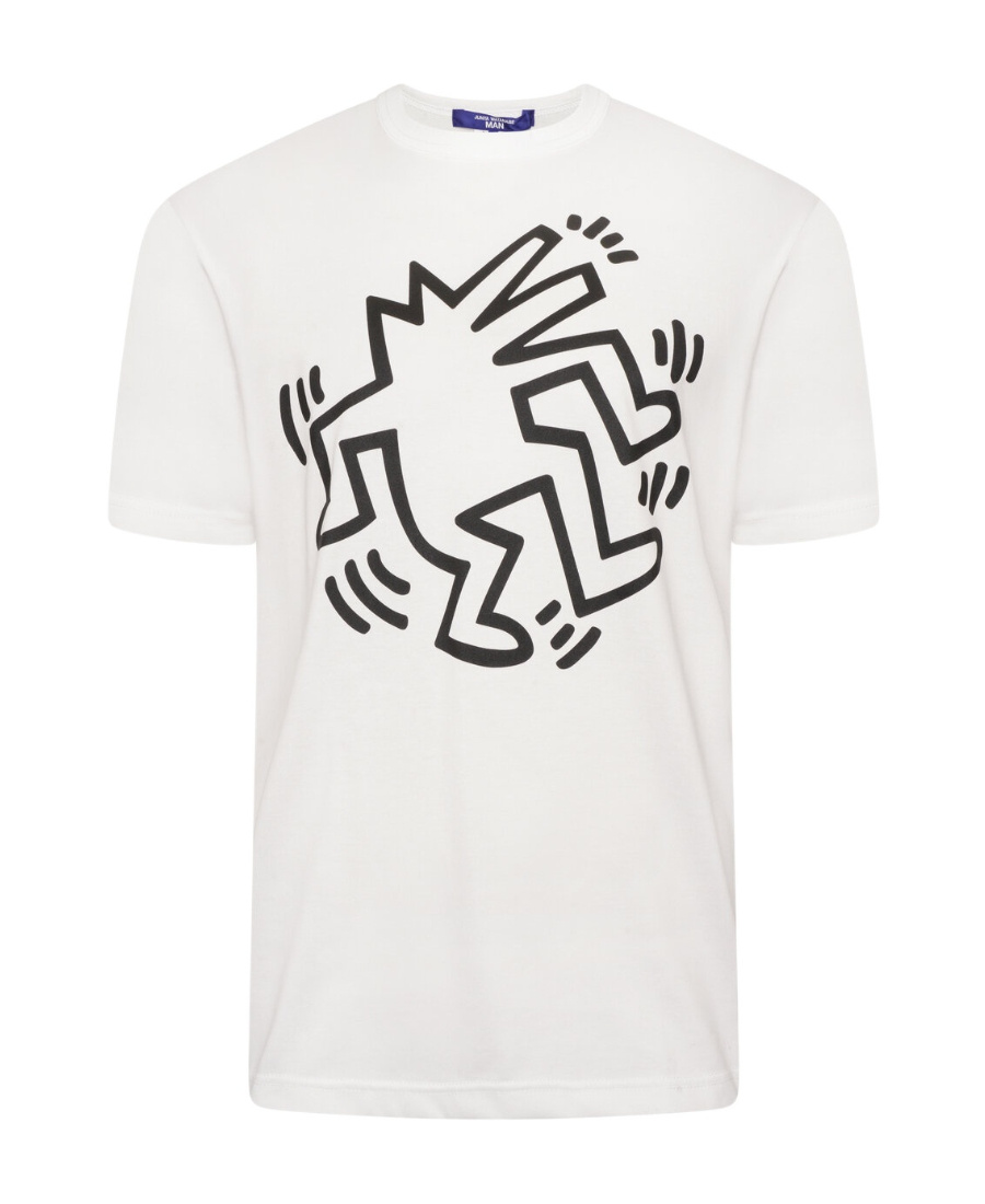 Junya Watanabe Printed Short-sleeved T-shirt In White