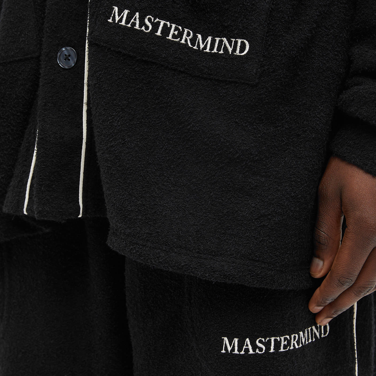 Mastermind Japan Long-sleeved Pajamas And Trousers In Black