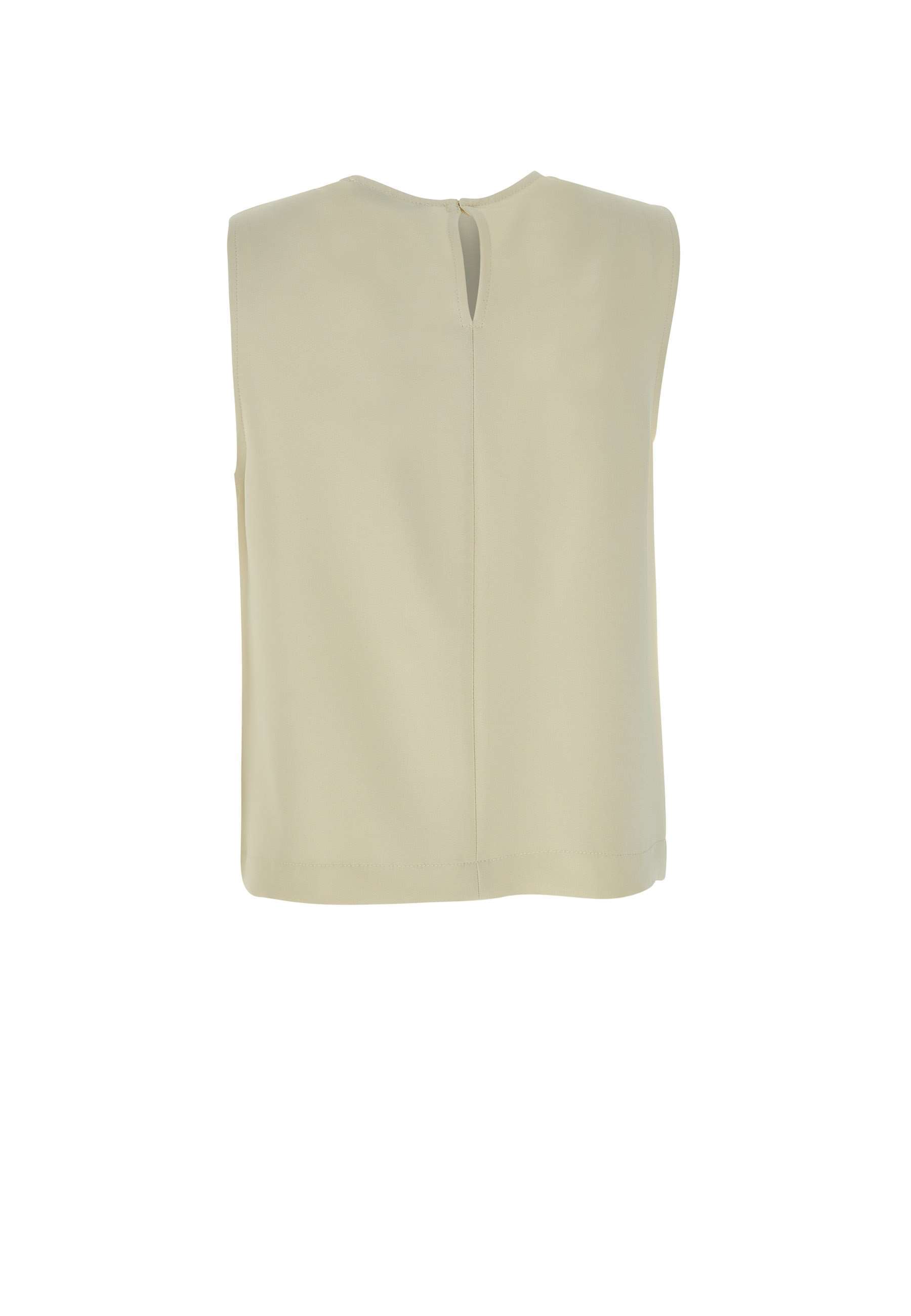 Kaos Fringe-detail Sleeveless Top In Neutral