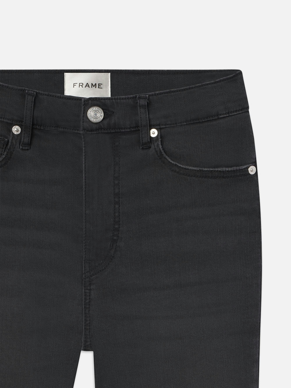Frame Le Sleek Straight In Kerry In Black