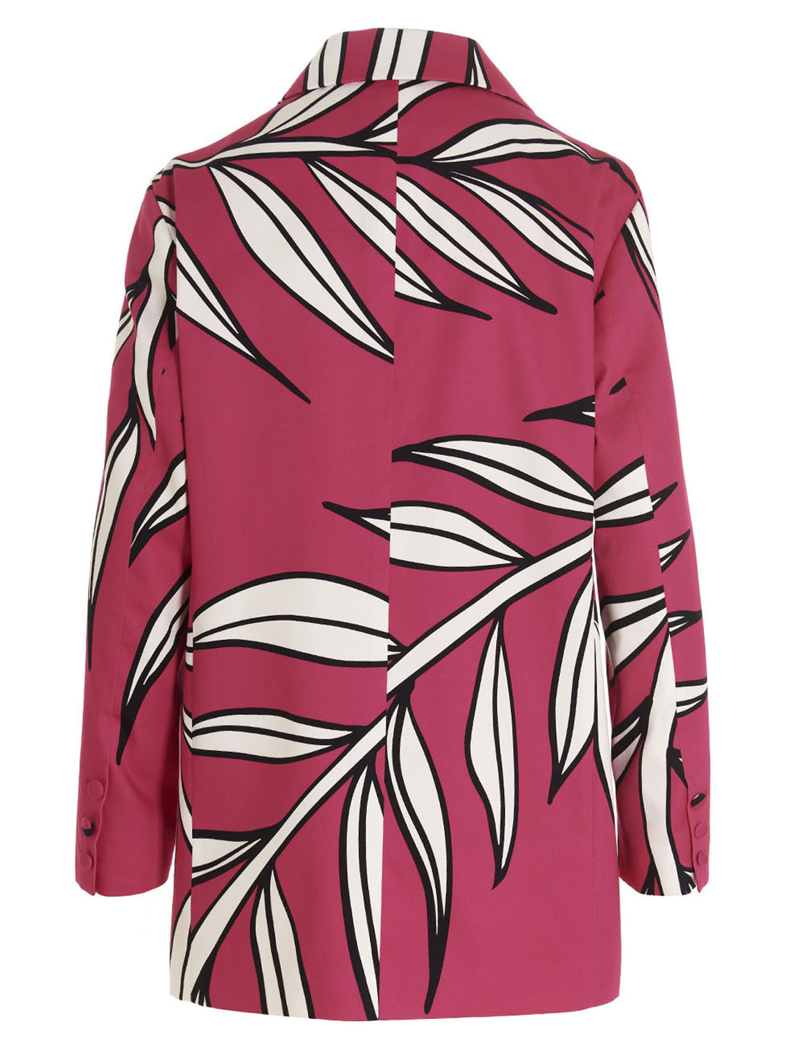 Rochas Floral Pattern Blazer Jacket In Red