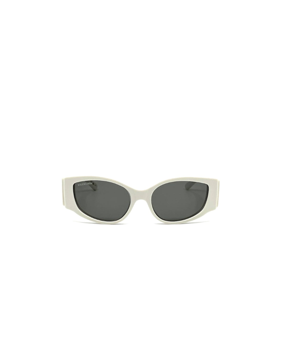 Balenciaga Logo-print Biker Sunglasses In White
