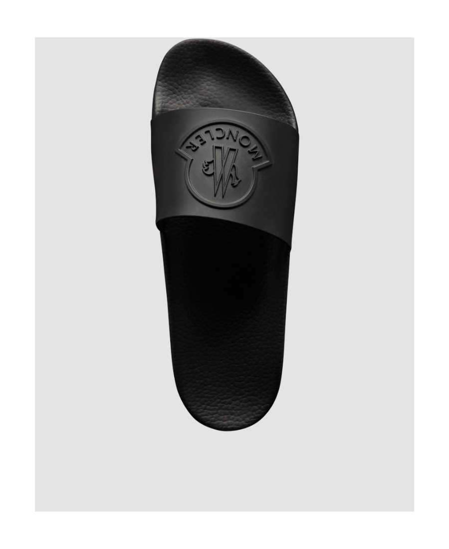 Moncler Basile Flat Slippers In Black