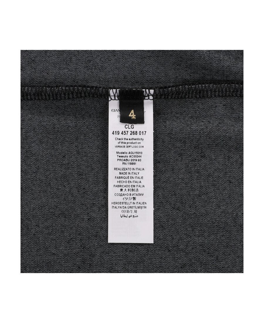 Versace Greco Velvet Casual Jacket In Black
