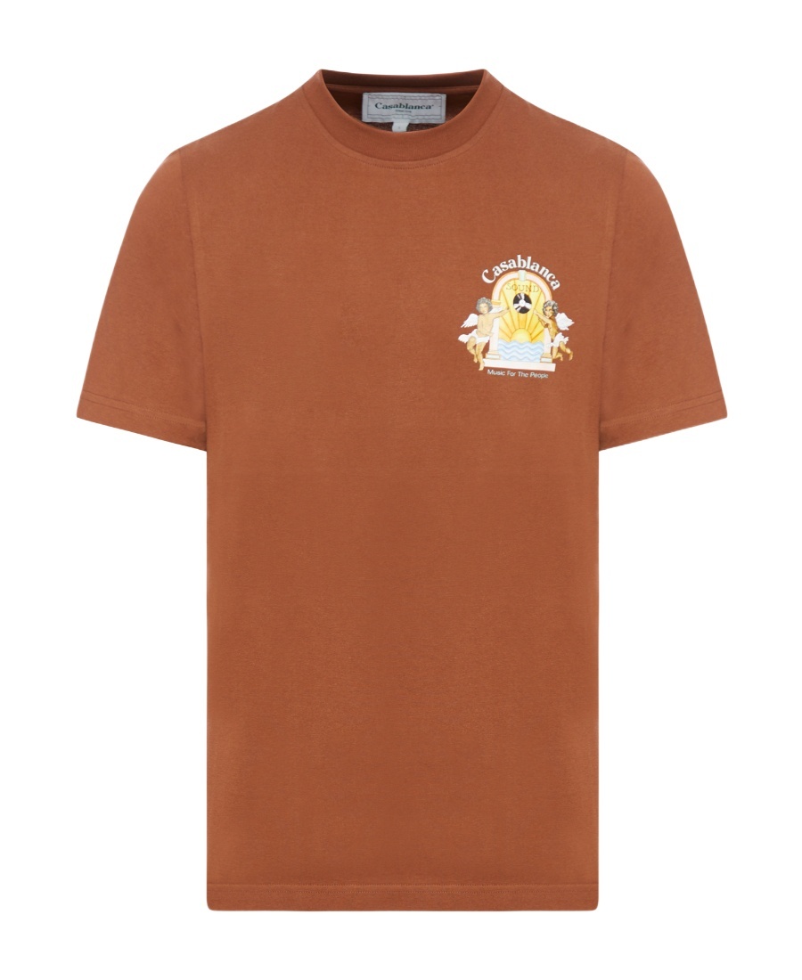 Casablanca Short-sleeved T-shirt In Orange