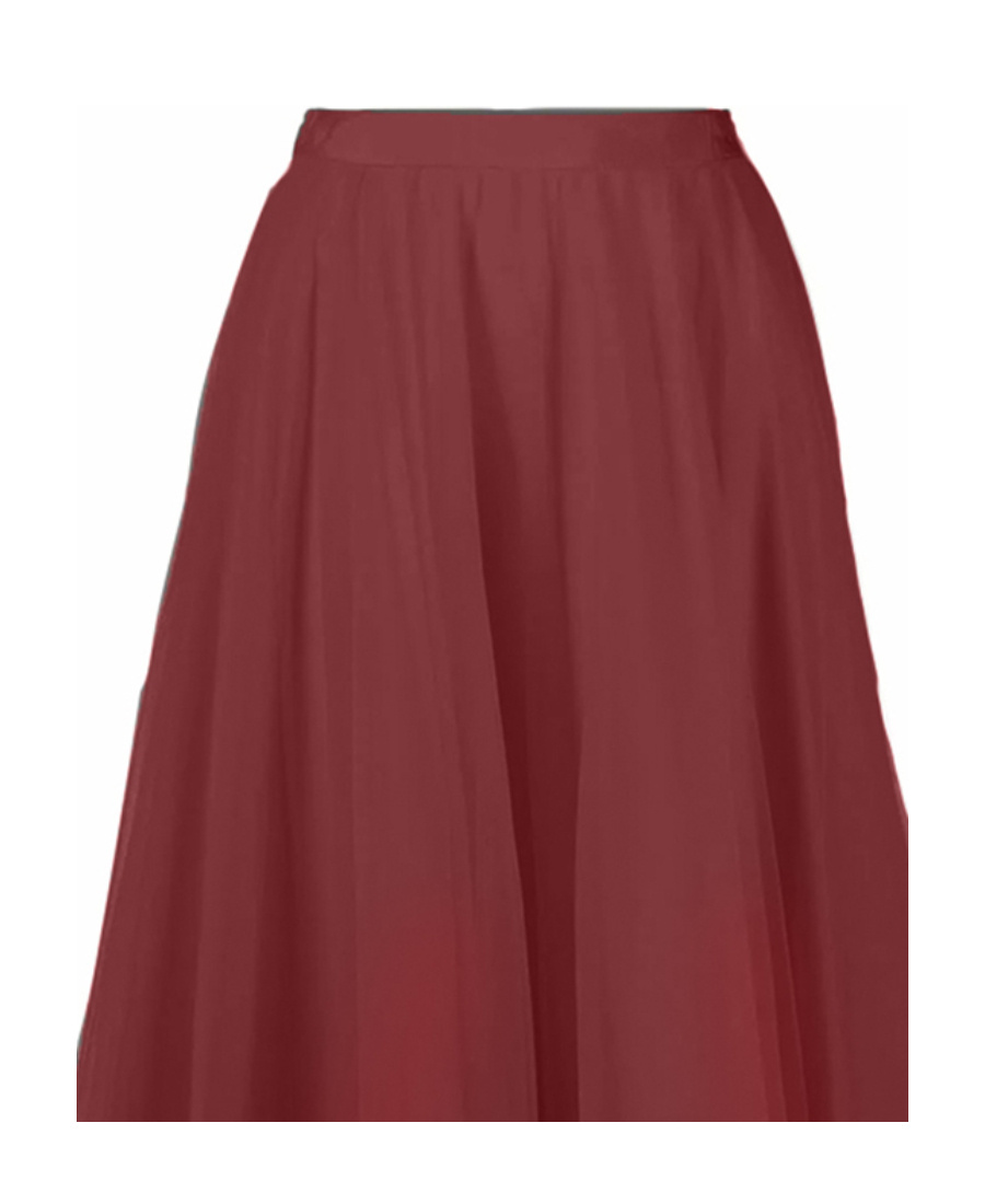 Marc Le Bihan Cascading Design Skirt In Red