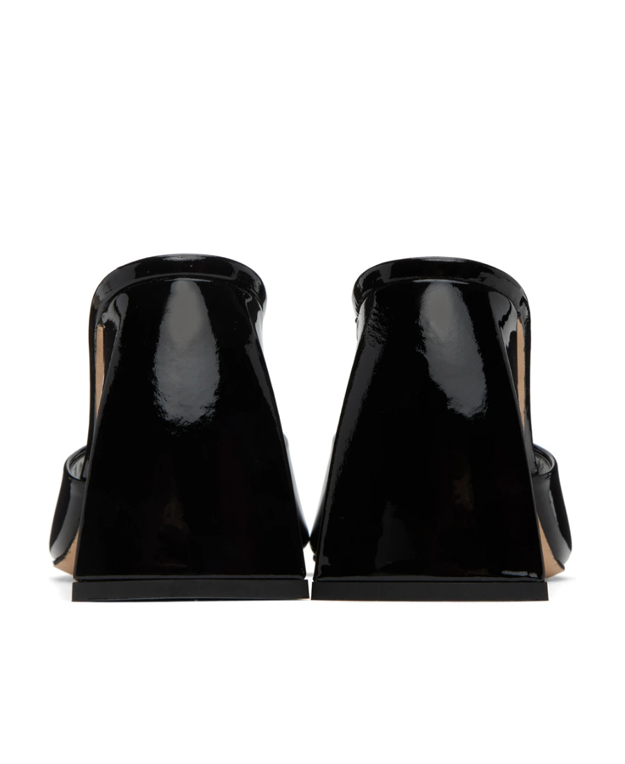 By Far Sandal  Michele In Semi-gloss Leather Available Store Pompei In Black