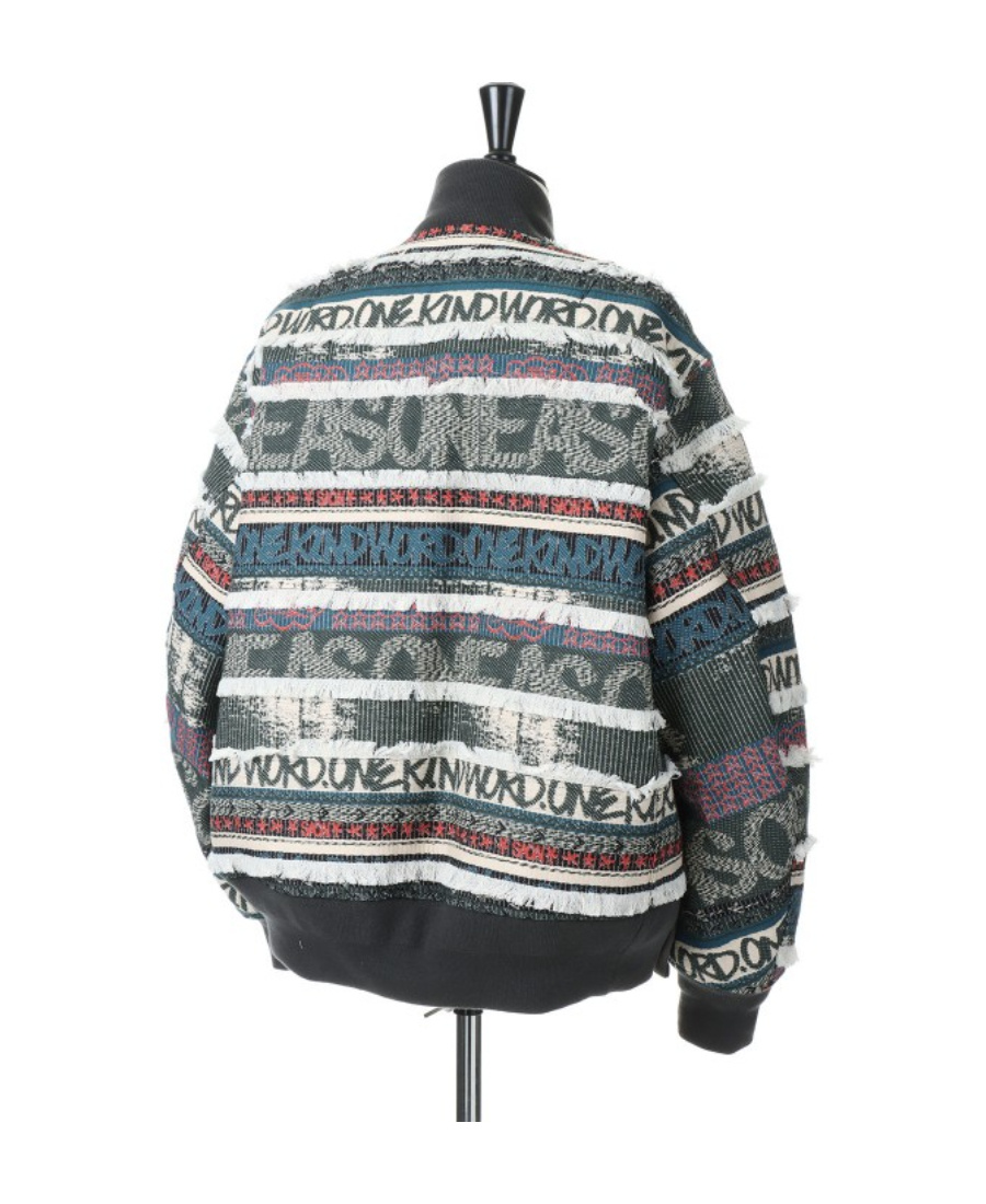 Sacai Printed Casual Jacket In Black