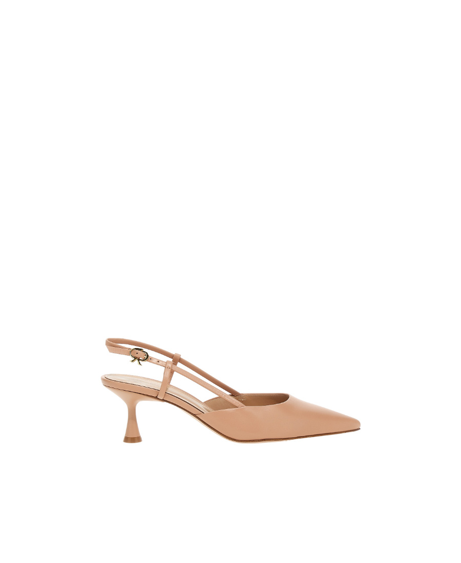 Gianvito Rossi Logo High Heels In Nude