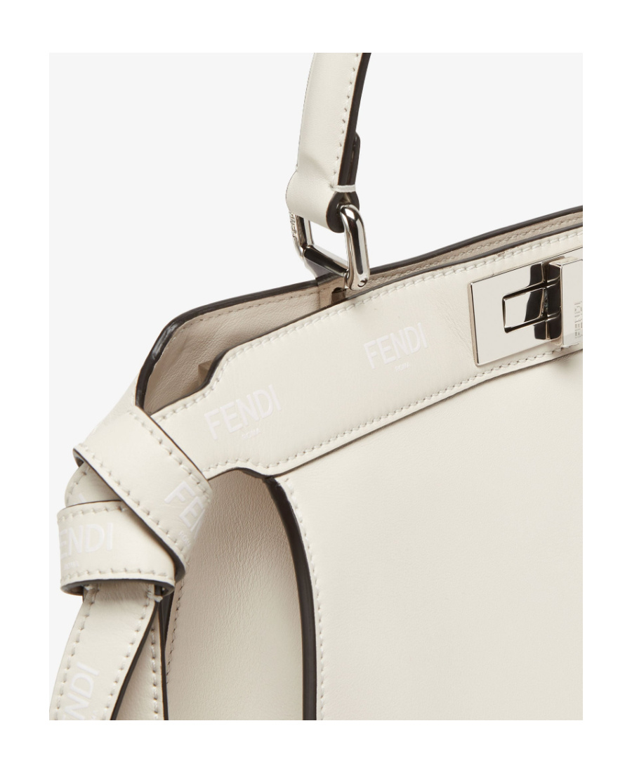 Fendi Peekaboo Iseeu Medium Tote Bag In White
