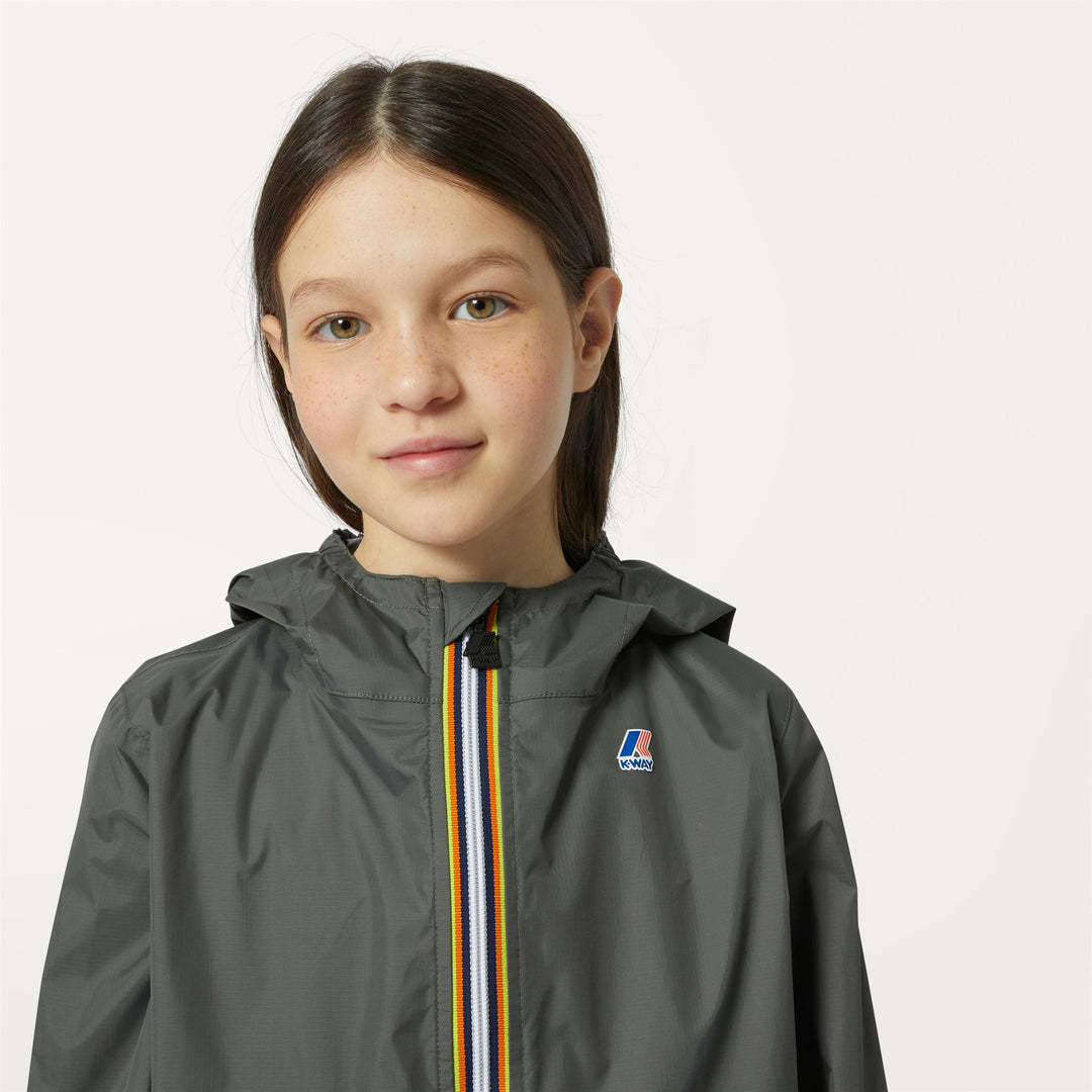 K-way Long-sleeved Zipper Jacket In Black