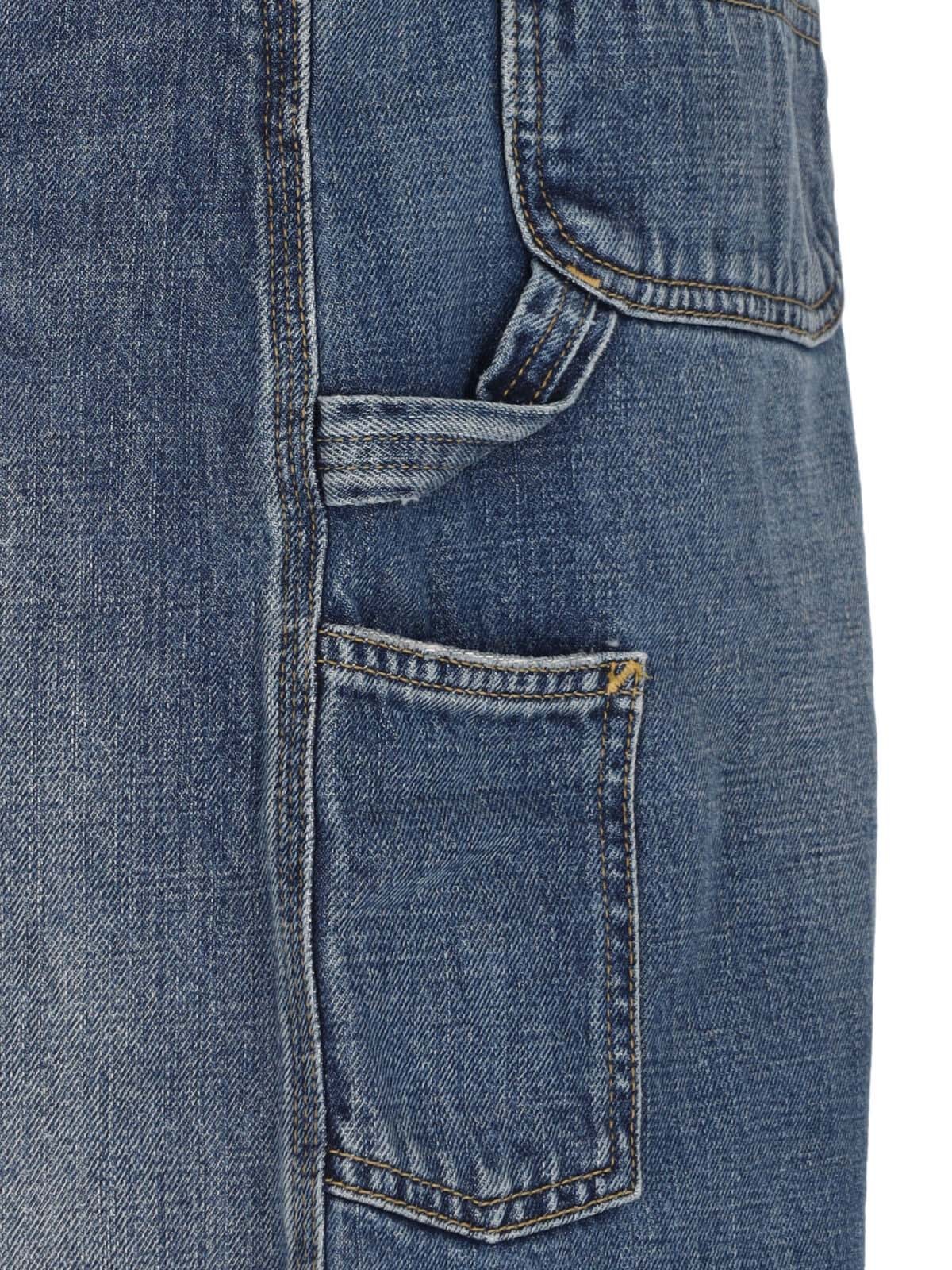Carhartt Non-elastic Denim Mid-length Dress In Blue