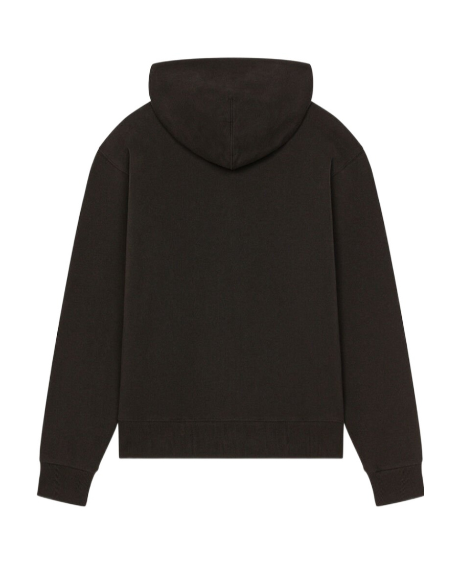 Kenzo Logo-embroidery Zip-up Hoodie In Black