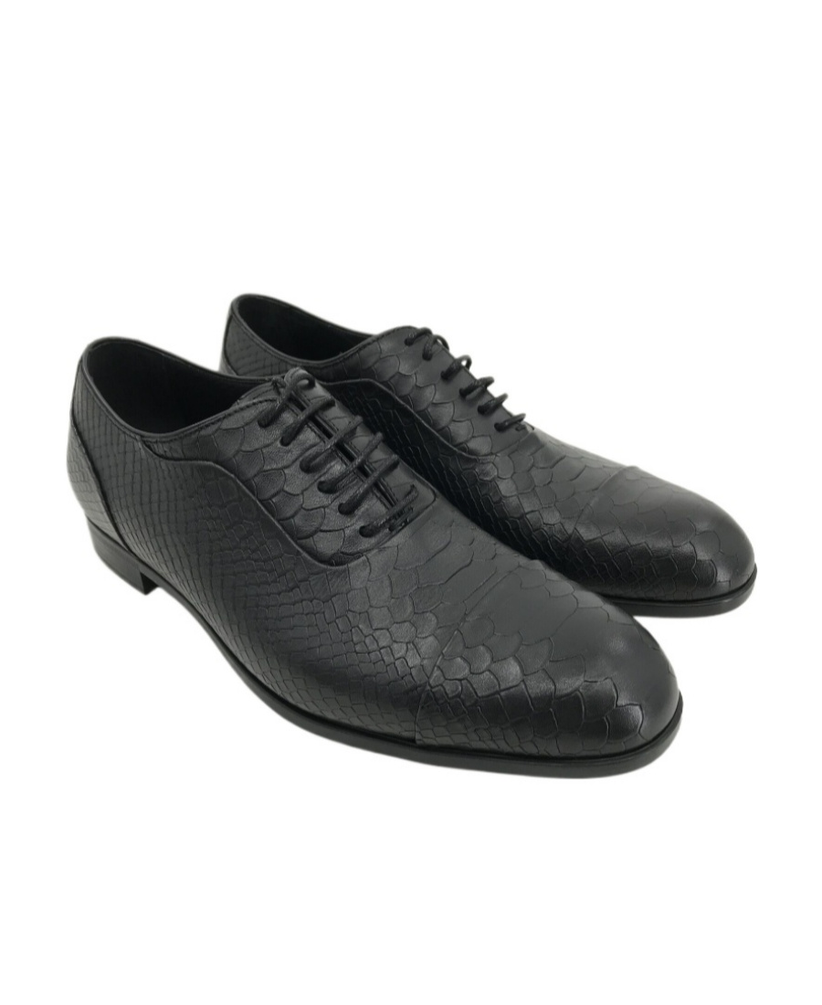 Emporio Armani Logo Business Casual Shoes In Black