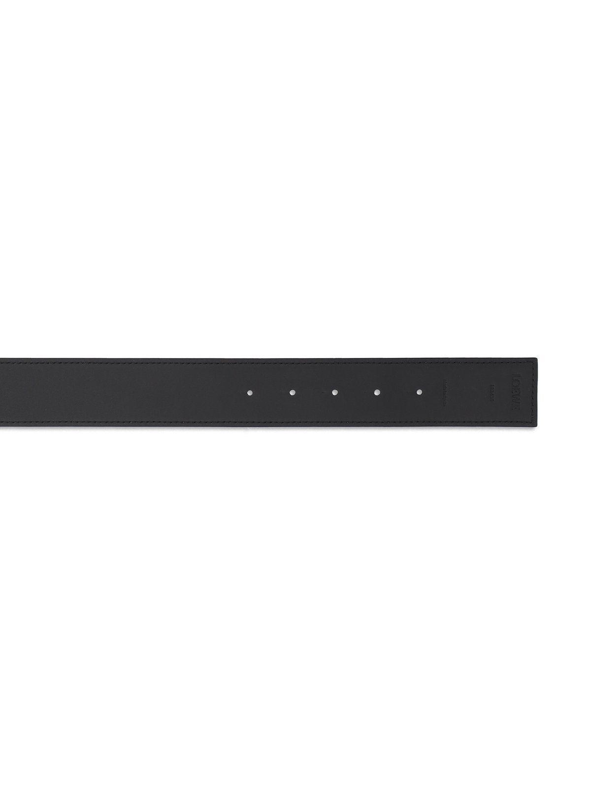 Loewe 3cm Reversible Leather Belt In Brown