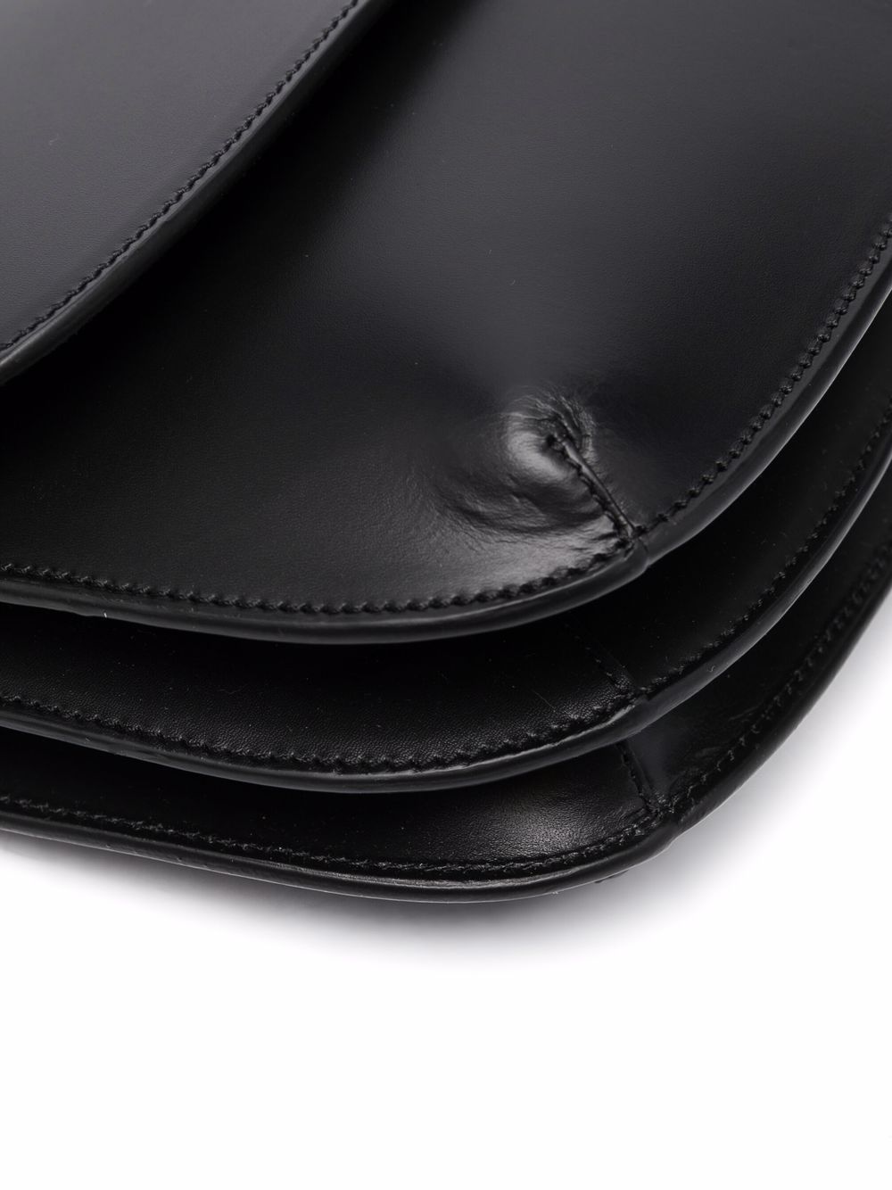 A.p.c. Structured Mini Shoulder Bag With Adjustable Strap In Black