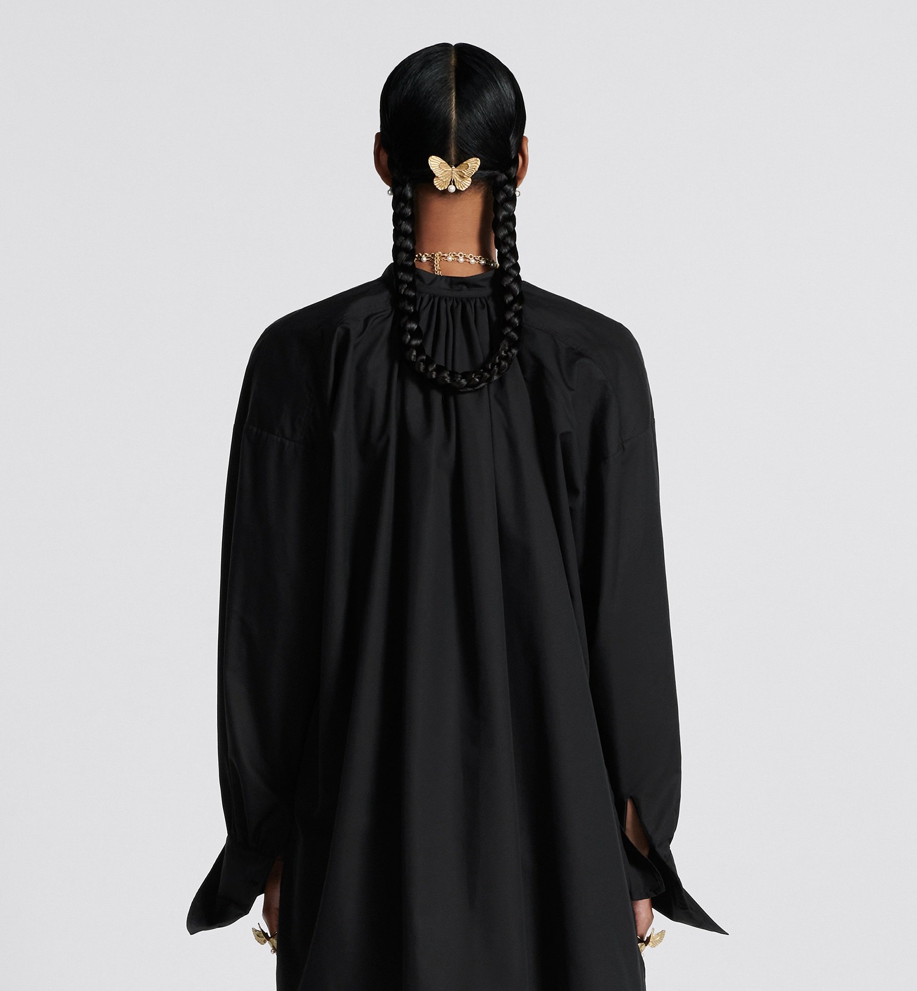 Dior Little Bee Embroidered Shirt In Black