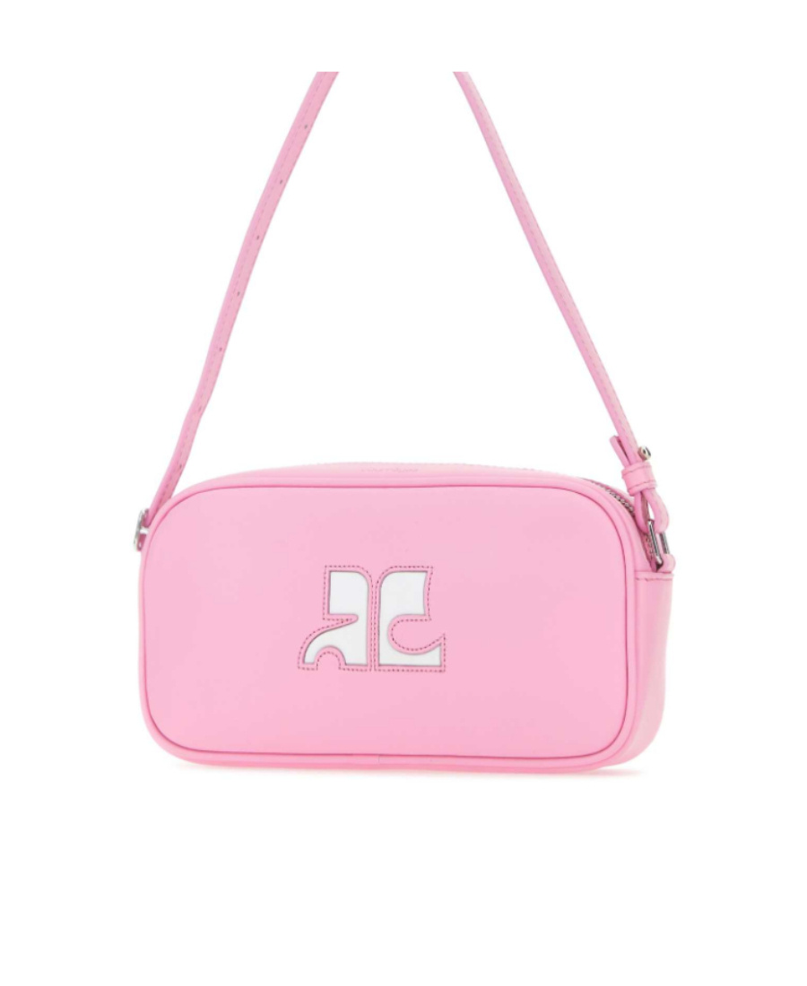 Courrèges Courreges Women Pink Leather Reedition Shoulder Bag In Pink