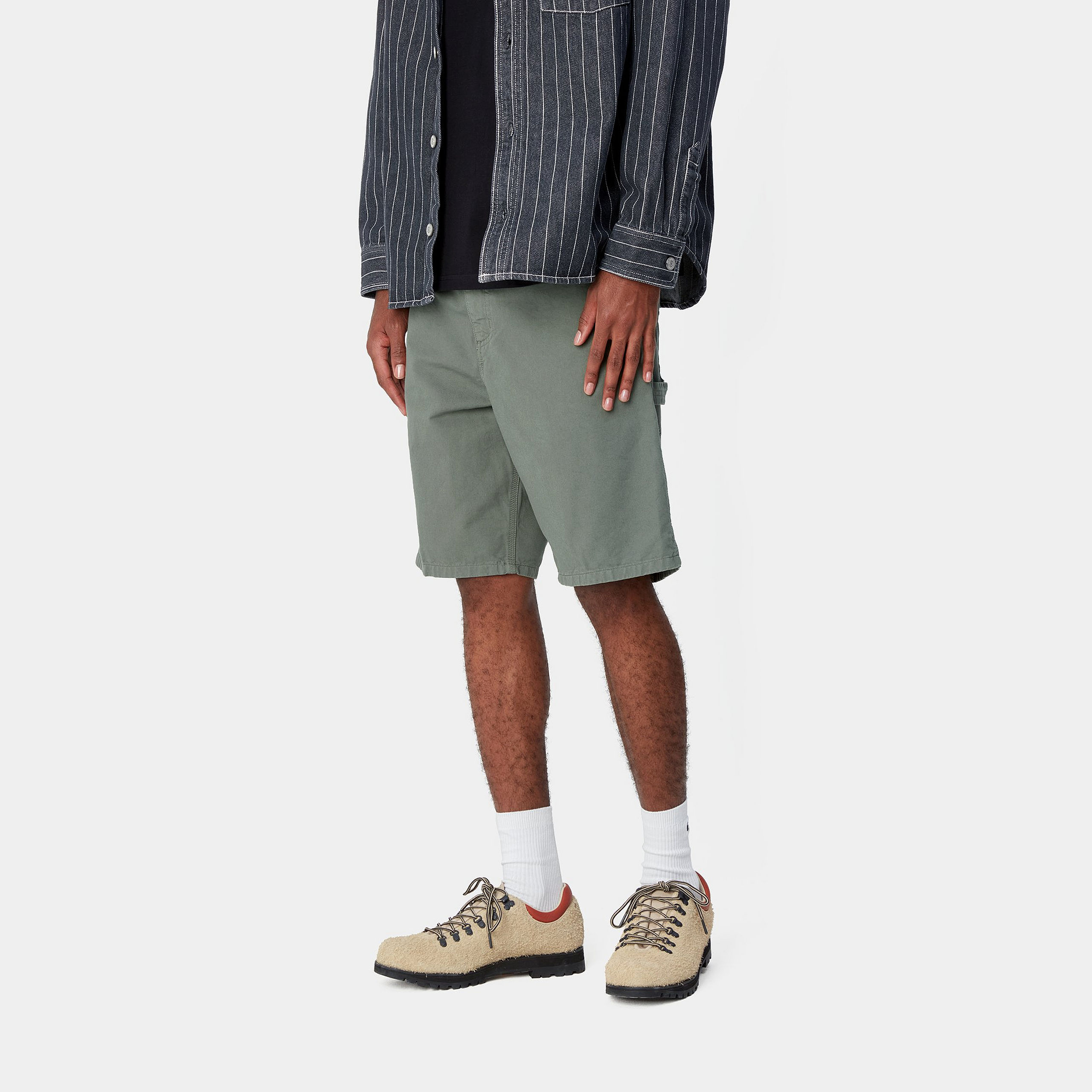 Carhartt Single Knee-length Shorts In Green