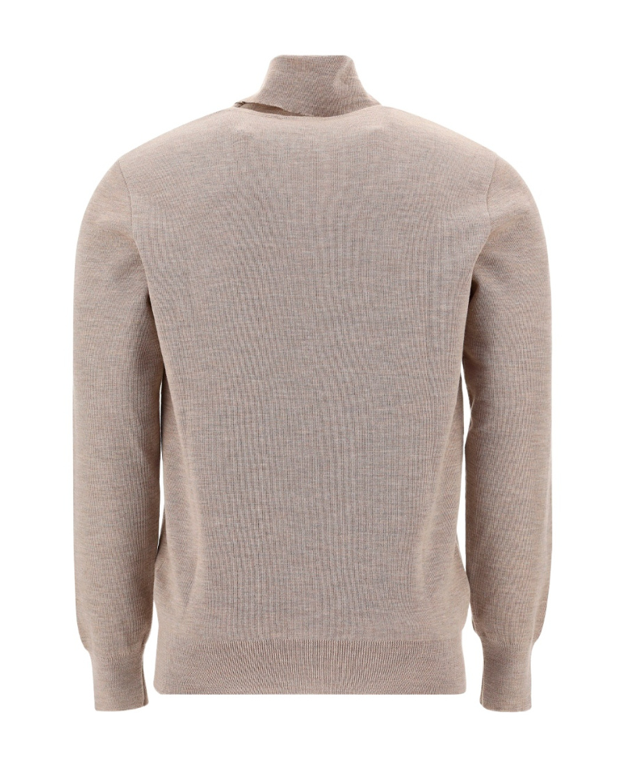 MAISON KITSUNÉ ROLL-NECK FINE-KNIT JUMPER