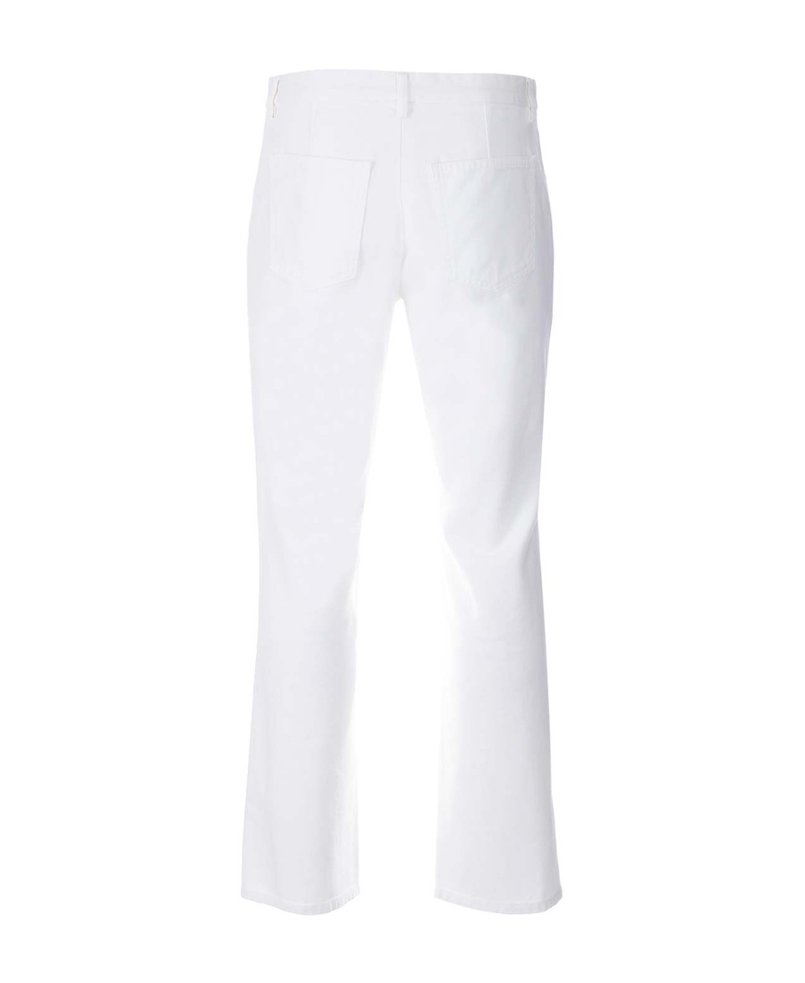 Mm6 Maison Margiela Straight-leg Cotton Jeans In White