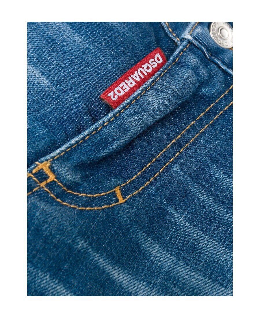 Dsquared2 Jeans Medium Waist Skinny Jeans In Blue