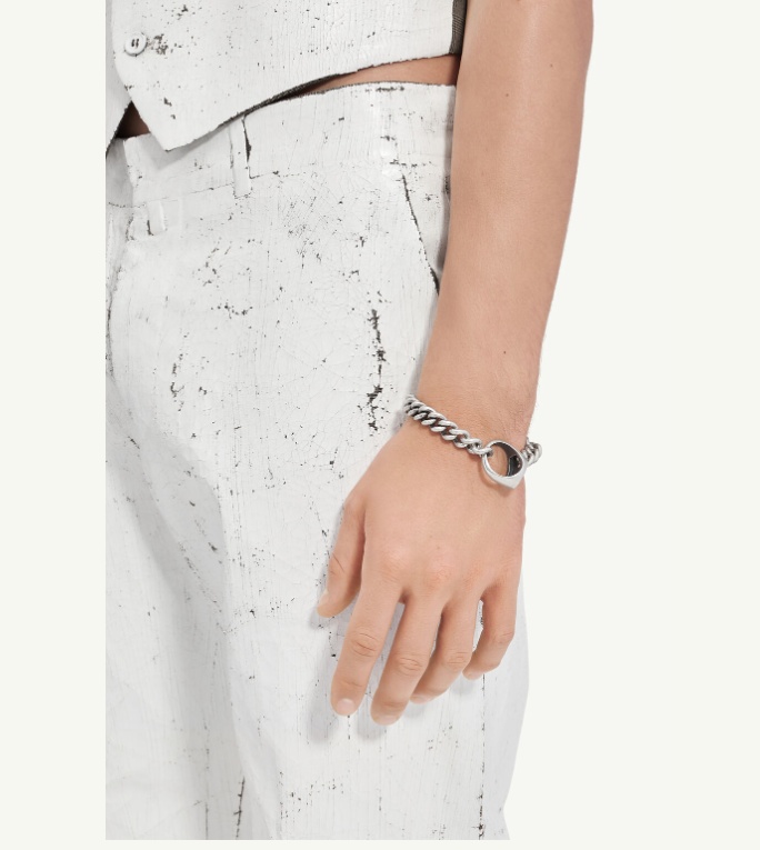 Mm6 Maison Margiela Chain Bracelet In Metallic